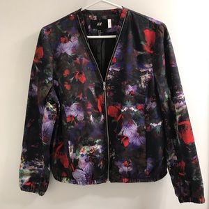 Floral Bomber Jacket